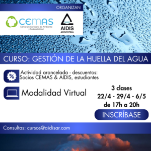 Curso Gestión de la Huella del Agua - AIDIS & CEMAS